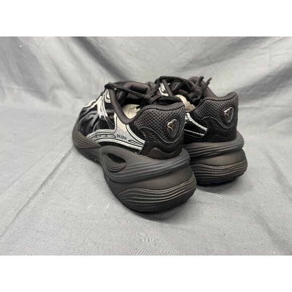 Puma Boys Inverse Dimension Jr Sneakers Mesh Black And Silver Size 6 NEW NO BOX! - Picture 6 of 11